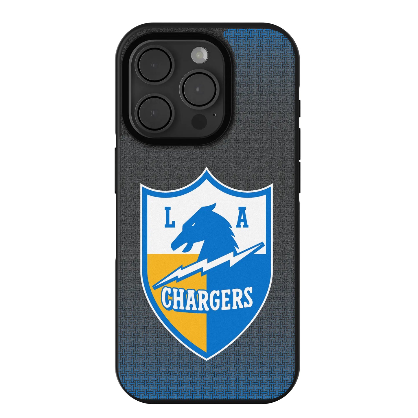 Los Angeles Chargers Historic Collection Linen Bump Phone Case for Apple iPhone