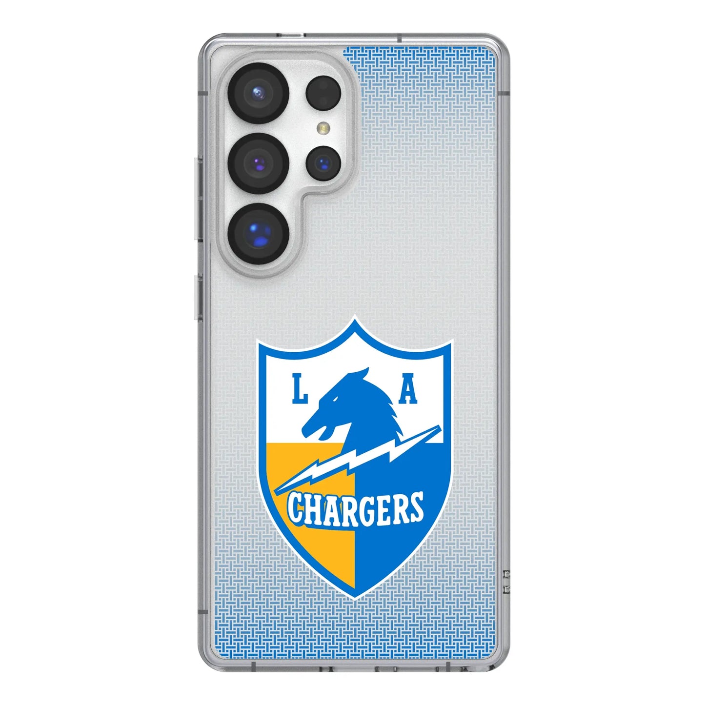 Los Angeles Chargers Historic Collection Linen Clear Phone Case for Samsung Galaxy