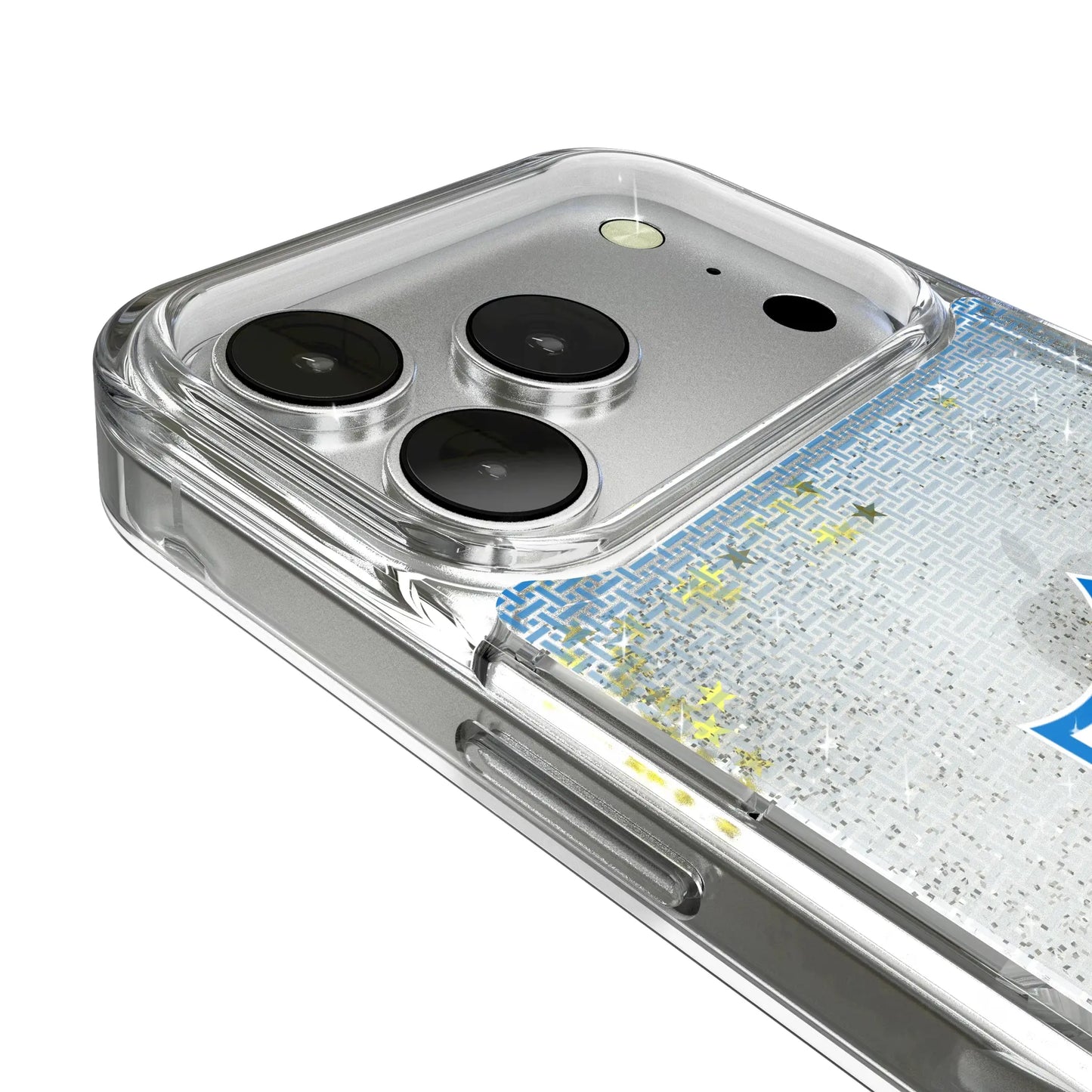 Los Angeles Chargers Historic Collection Linen Glitter Phone Case for Apple iPhone
