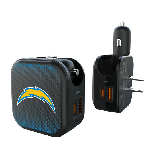 Los Angeles Chargers Linen 2 in 1 USB A/C Charger