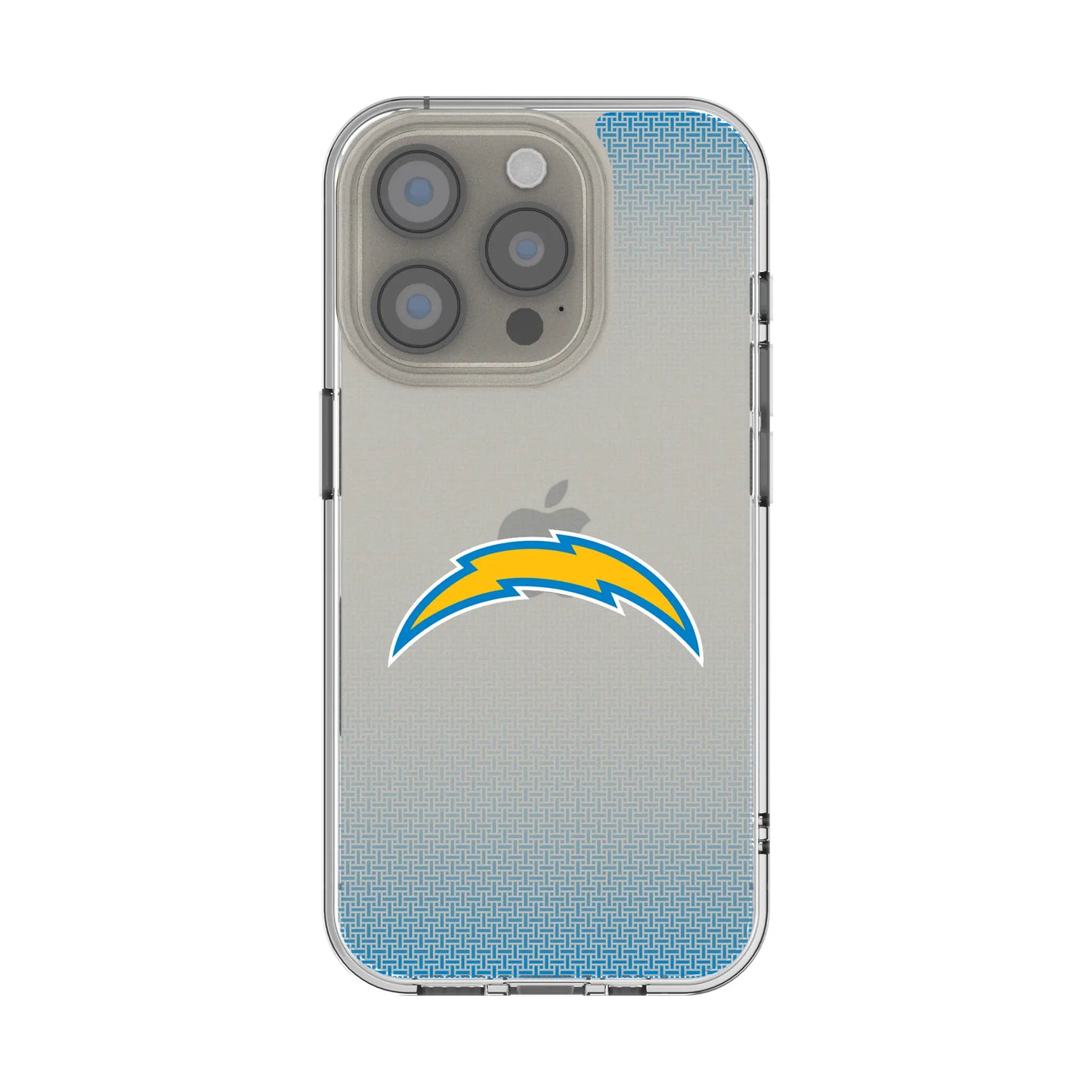 Los Angeles Chargers Linen Clear Phone Case for Apple iPhone