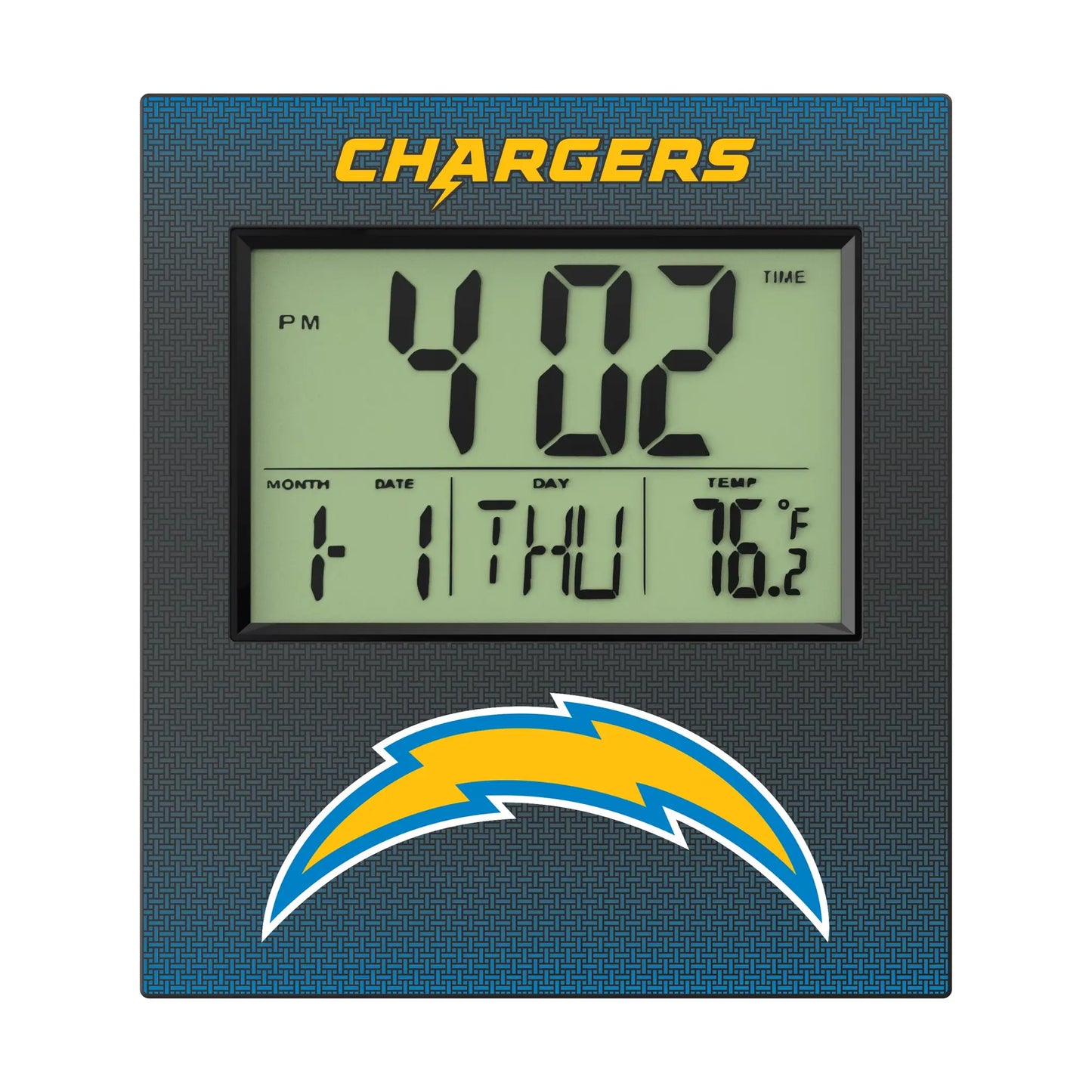 Los Angeles Chargers Linen Wall Clock