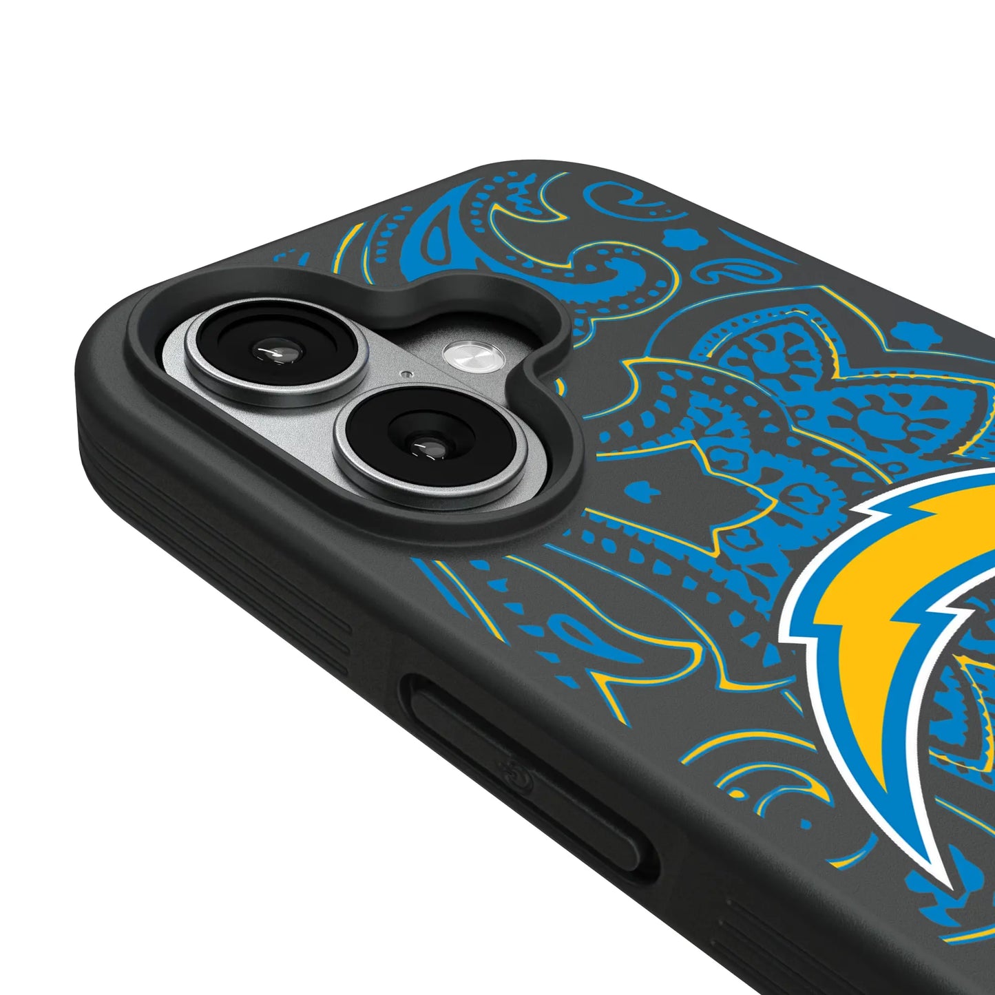 Los Angeles Chargers Paisley Bump Phone Case for Apple iPhone