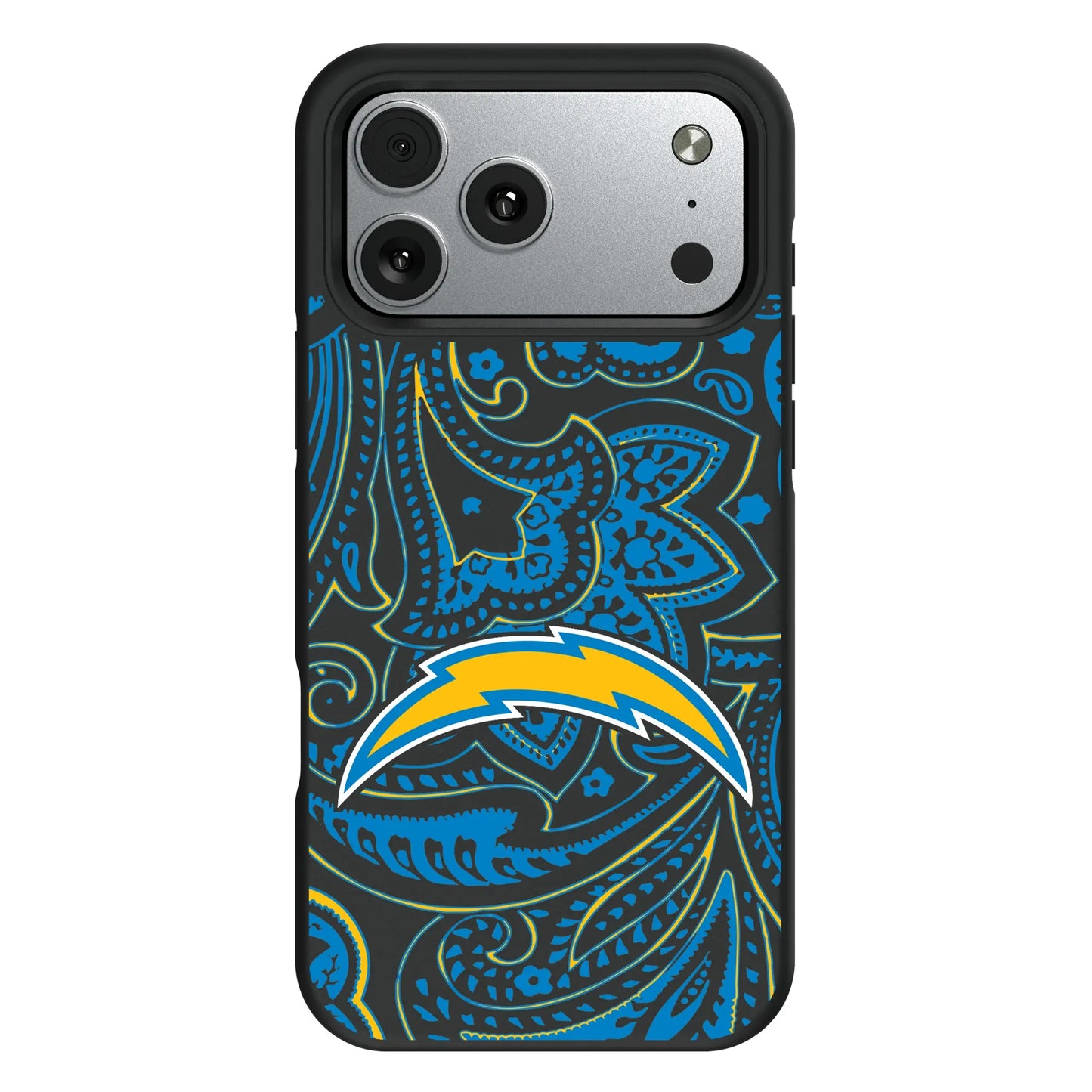 Los Angeles Chargers Paisley Bump Phone Case for Apple iPhone