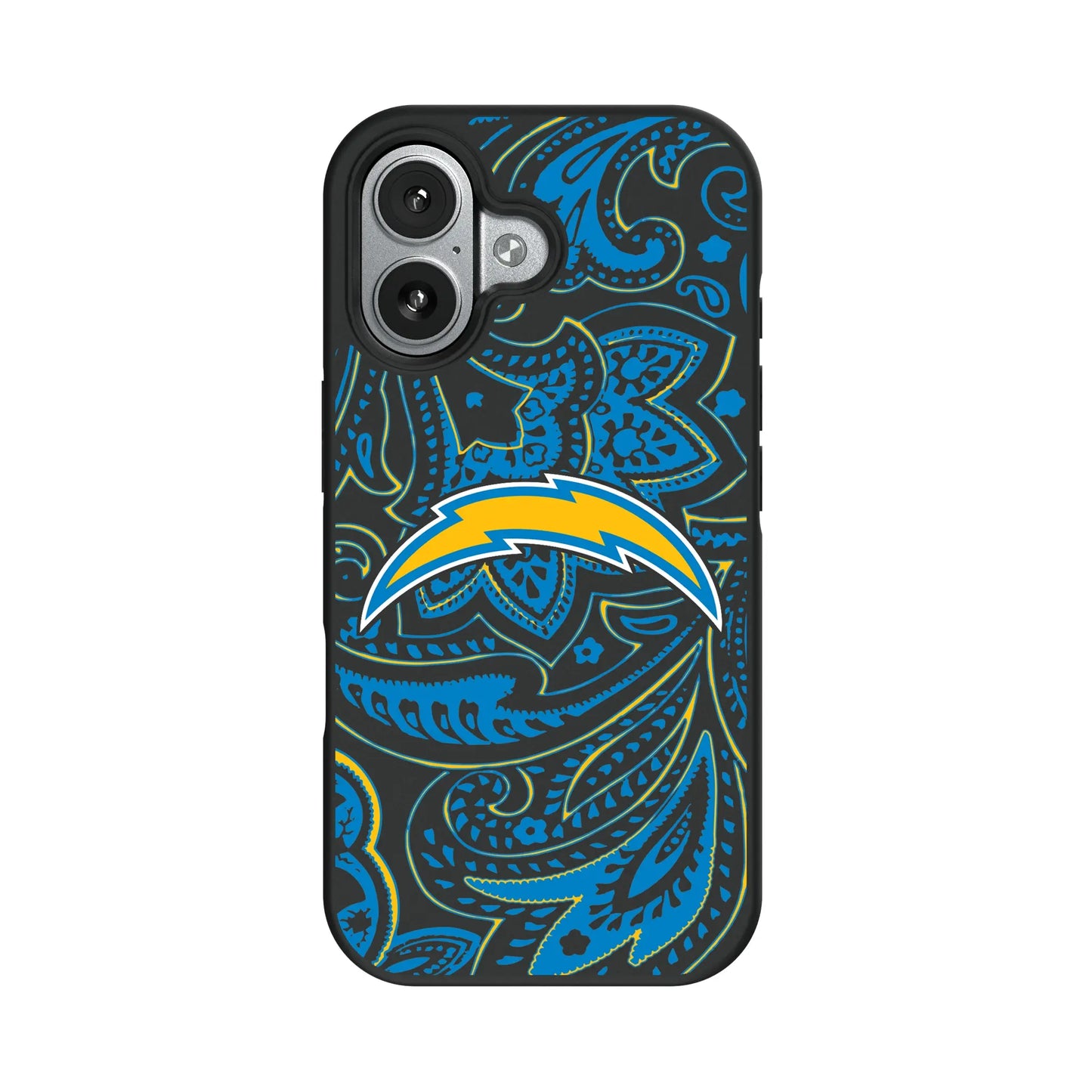 Los Angeles Chargers Paisley Bump Phone Case for Apple iPhone