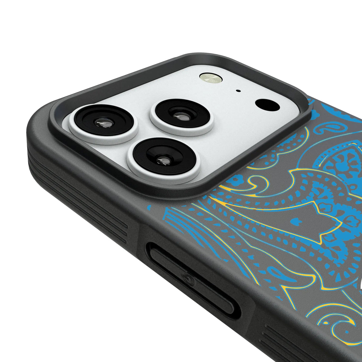 Los Angeles Chargers Paisley Bump Phone Case for Apple iPhone