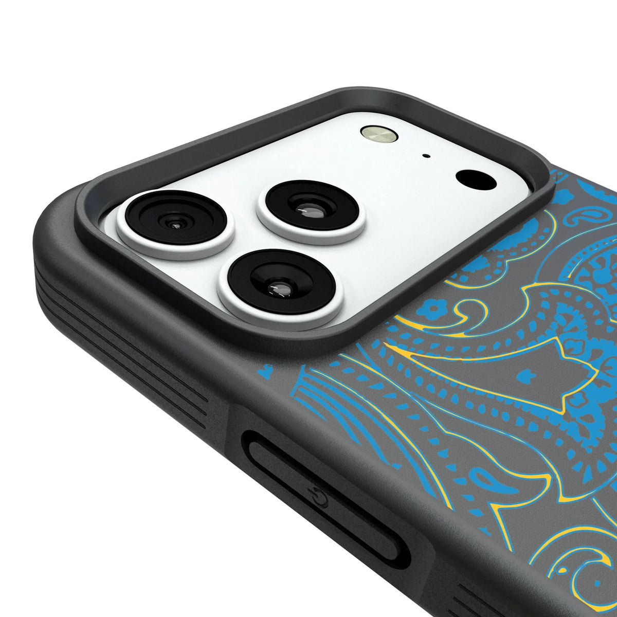Los Angeles Chargers Paisley Bump Phone Case for Apple iPhone