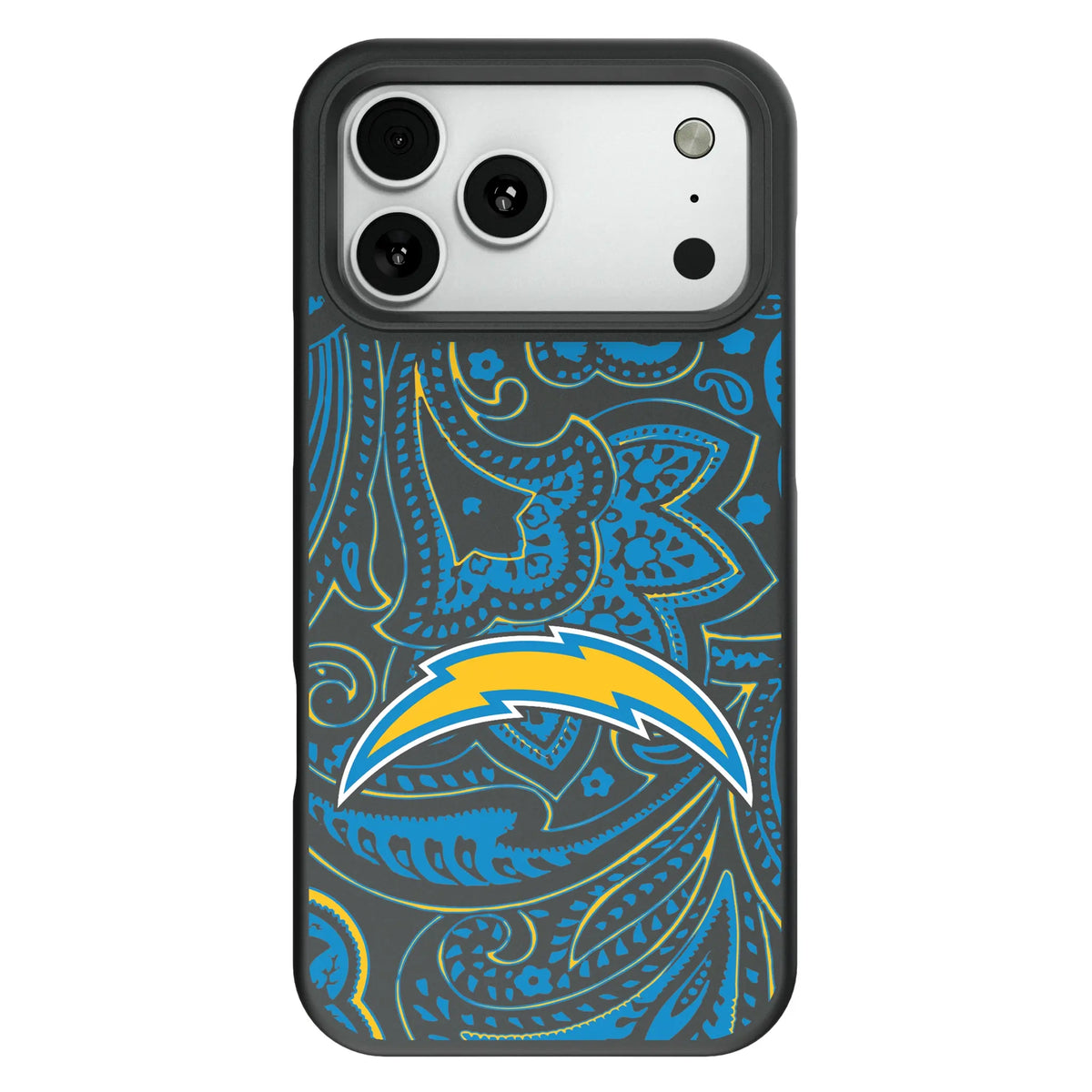 Los Angeles Chargers Paisley Bump Phone Case for Apple iPhone