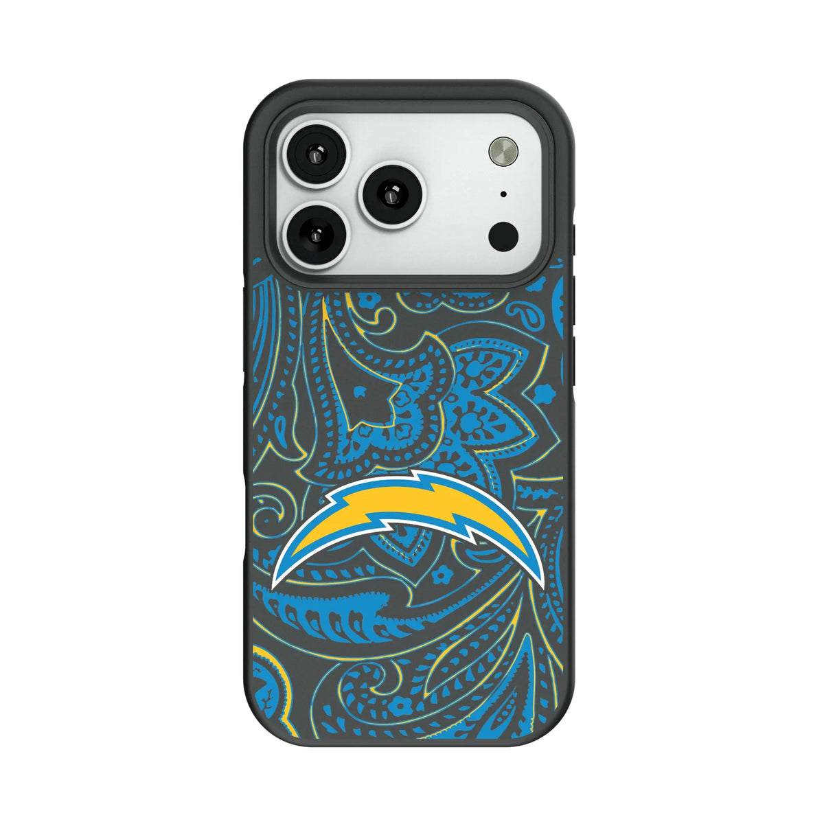 Los Angeles Chargers Paisley Bump Phone Case for Apple iPhone