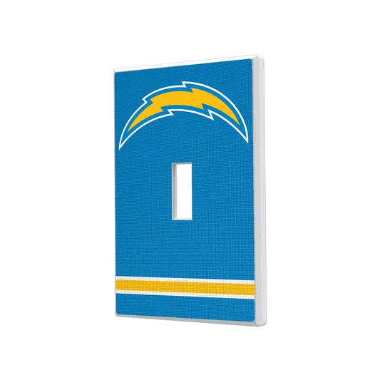 Los Angeles Chargers Stripe Hidden-Screw Light Switch Plate