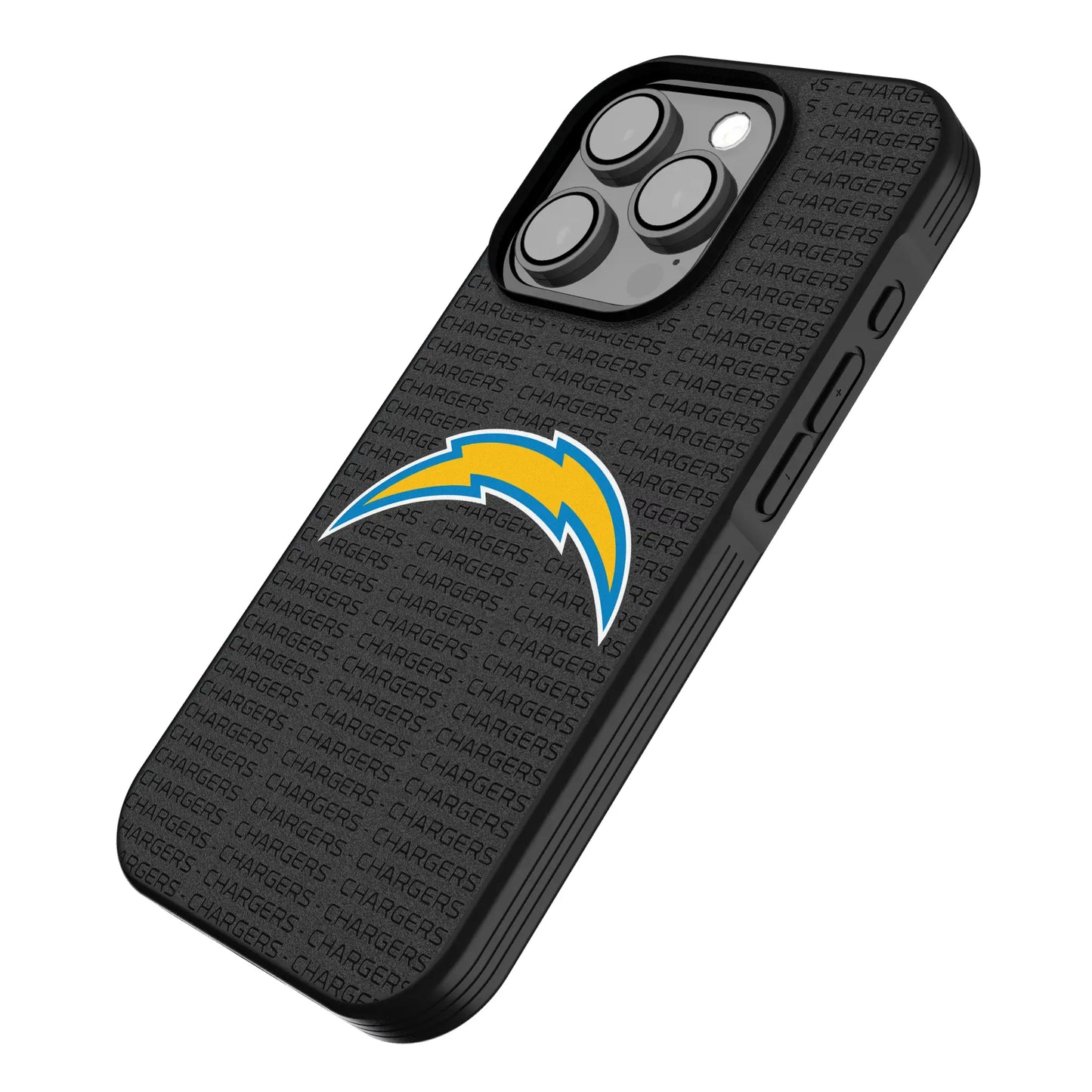 Los Angeles Chargers Text Backdrop Bump Phone Case for Apple iPhone