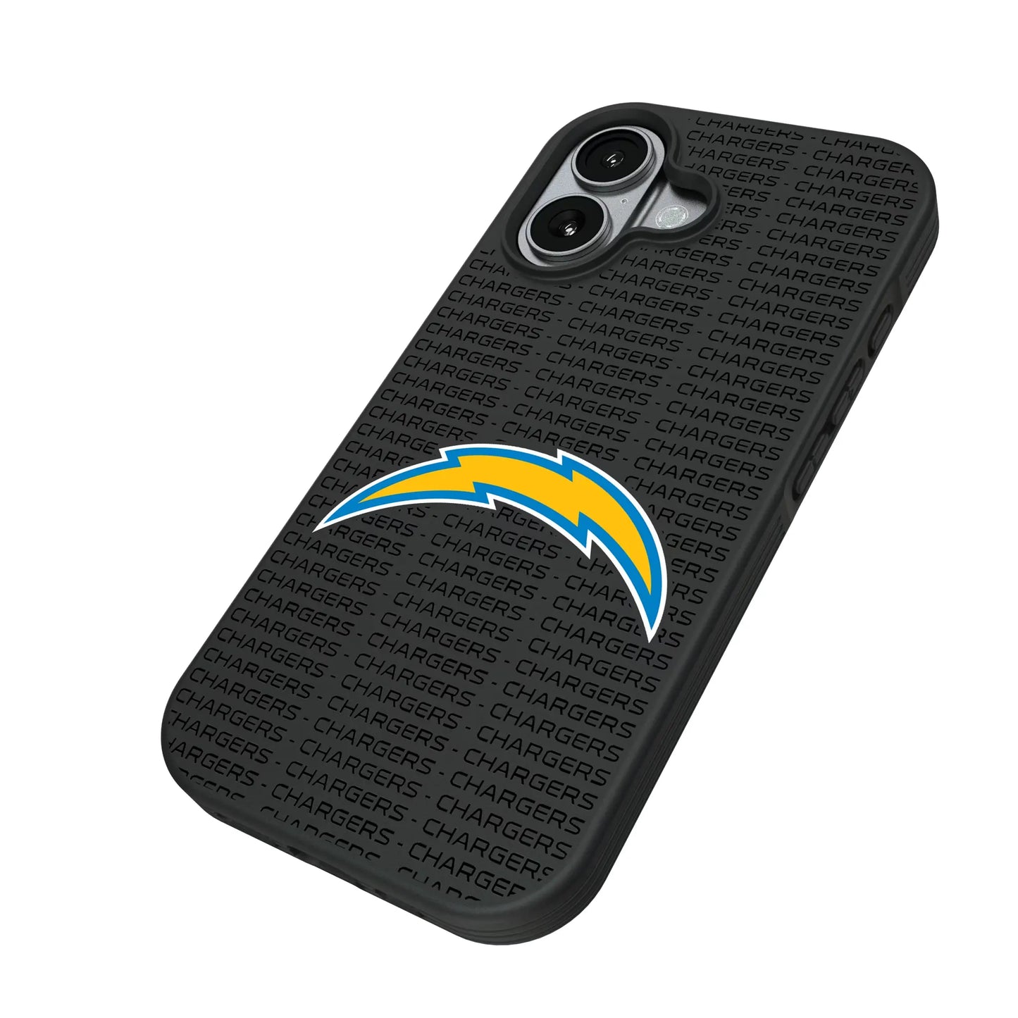 Los Angeles Chargers Text Backdrop Bump Phone Case for Apple iPhone