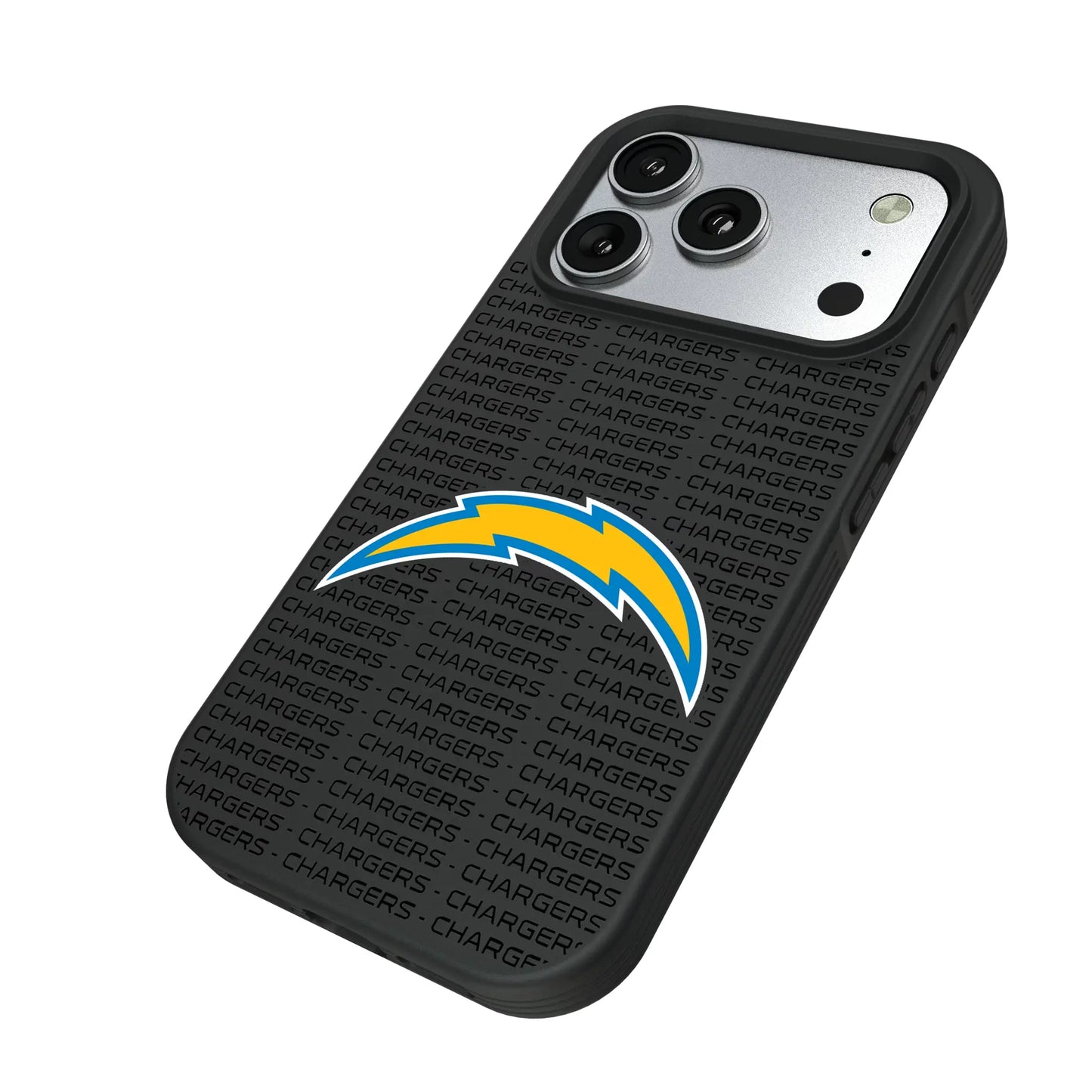 Los Angeles Chargers Text Backdrop Bump Phone Case for Apple iPhone