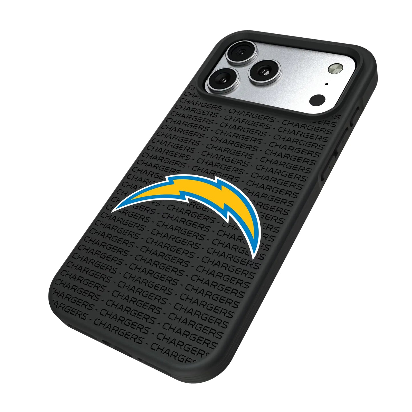 Los Angeles Chargers Text Backdrop Bump Phone Case for Apple iPhone