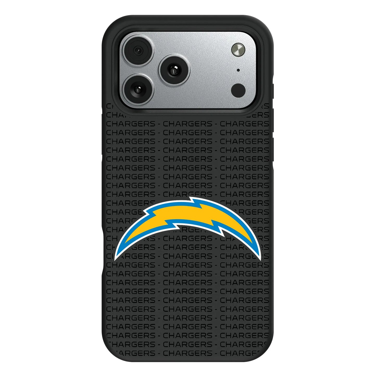 Los Angeles Chargers Text Backdrop Bump Phone Case for Apple iPhone