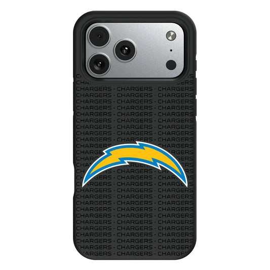 Los Angeles Chargers Text Backdrop Bump Phone Case for Apple iPhone
