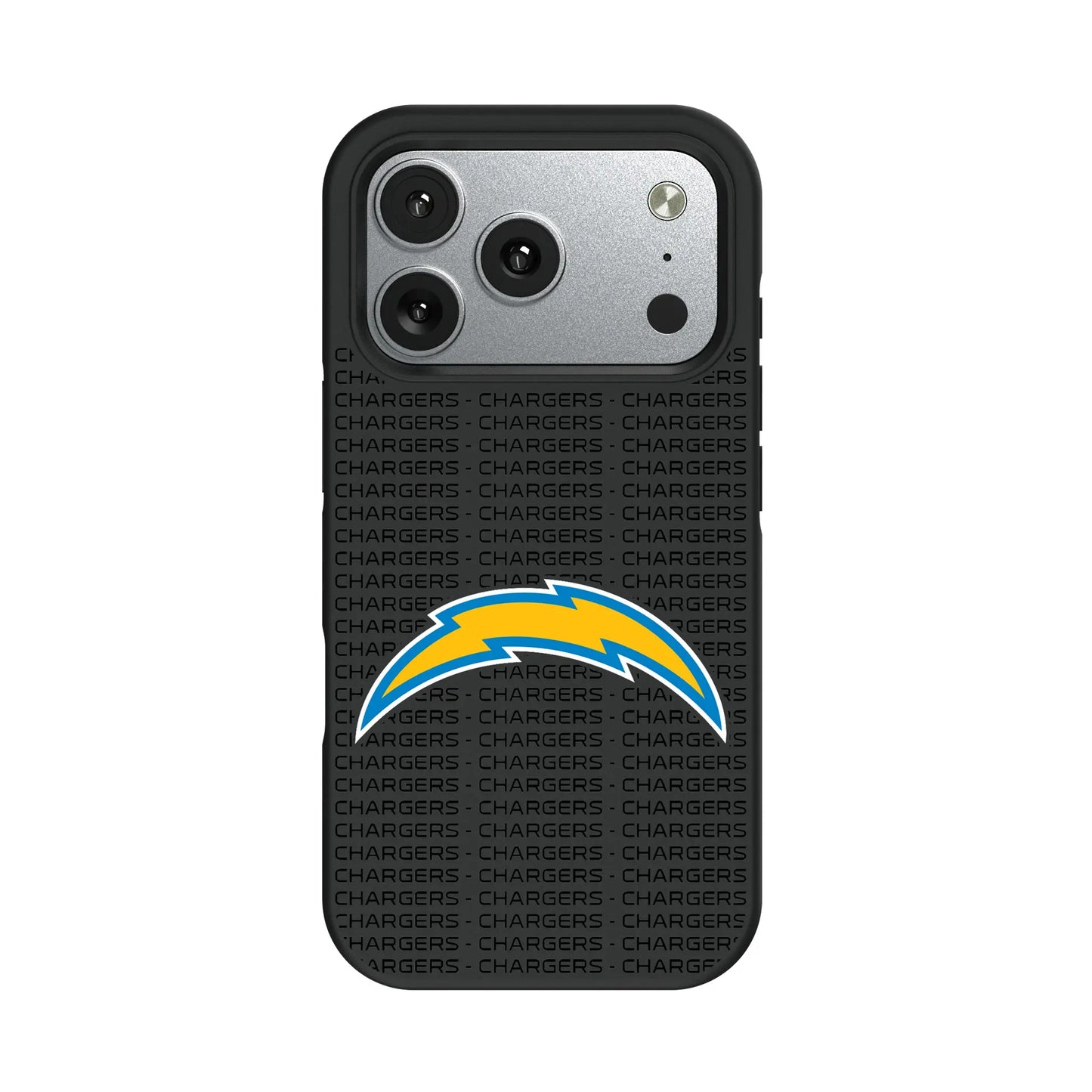 Los Angeles Chargers Text Backdrop Bump Phone Case for Apple iPhone