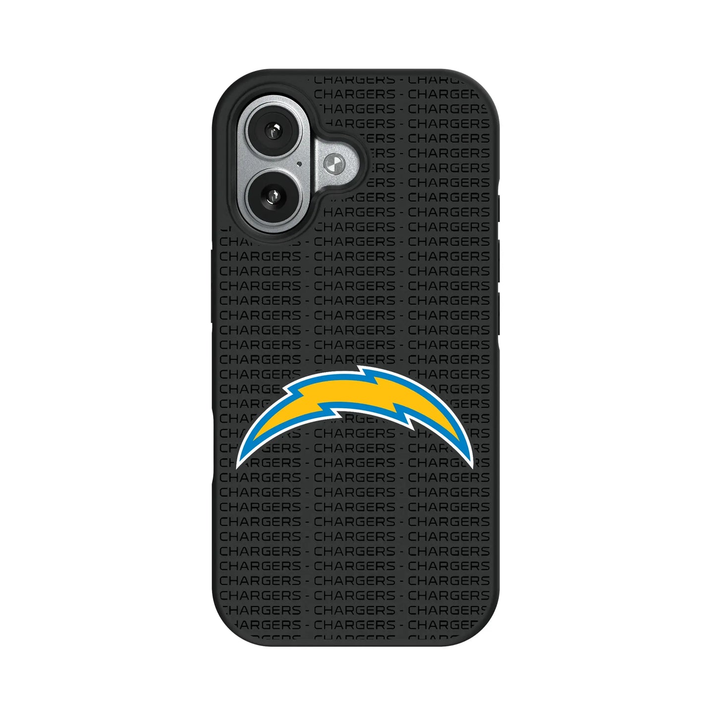 Los Angeles Chargers Text Backdrop Bump Phone Case for Apple iPhone