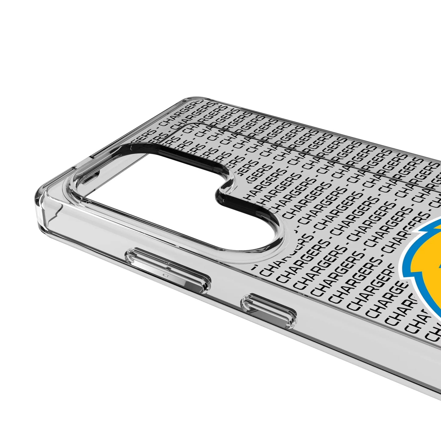 Los Angeles Chargers Text Backdrop Clear Phone Case for Samsung Galaxy