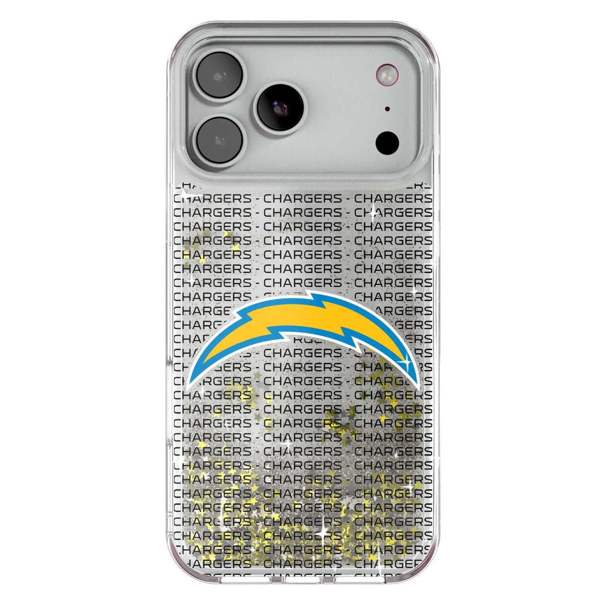 Los Angeles Chargers Text Backdrop Glitter Phone Case for Apple iPhone