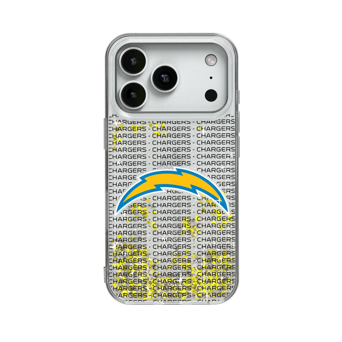 Los Angeles Chargers Text Backdrop Glitter Phone Case for Apple iPhone