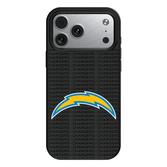 Los Angeles Chargers Text Backdrop MagSafe Compatible Phone Case for Apple iPhone