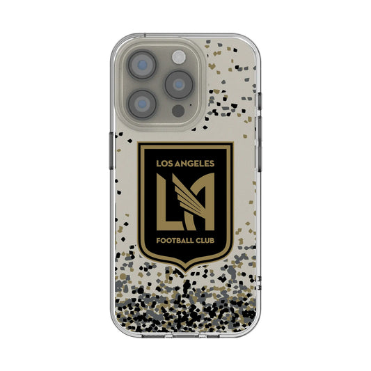 Los Angeles Football Club Confetti Clear Phone Case for Apple iPhone