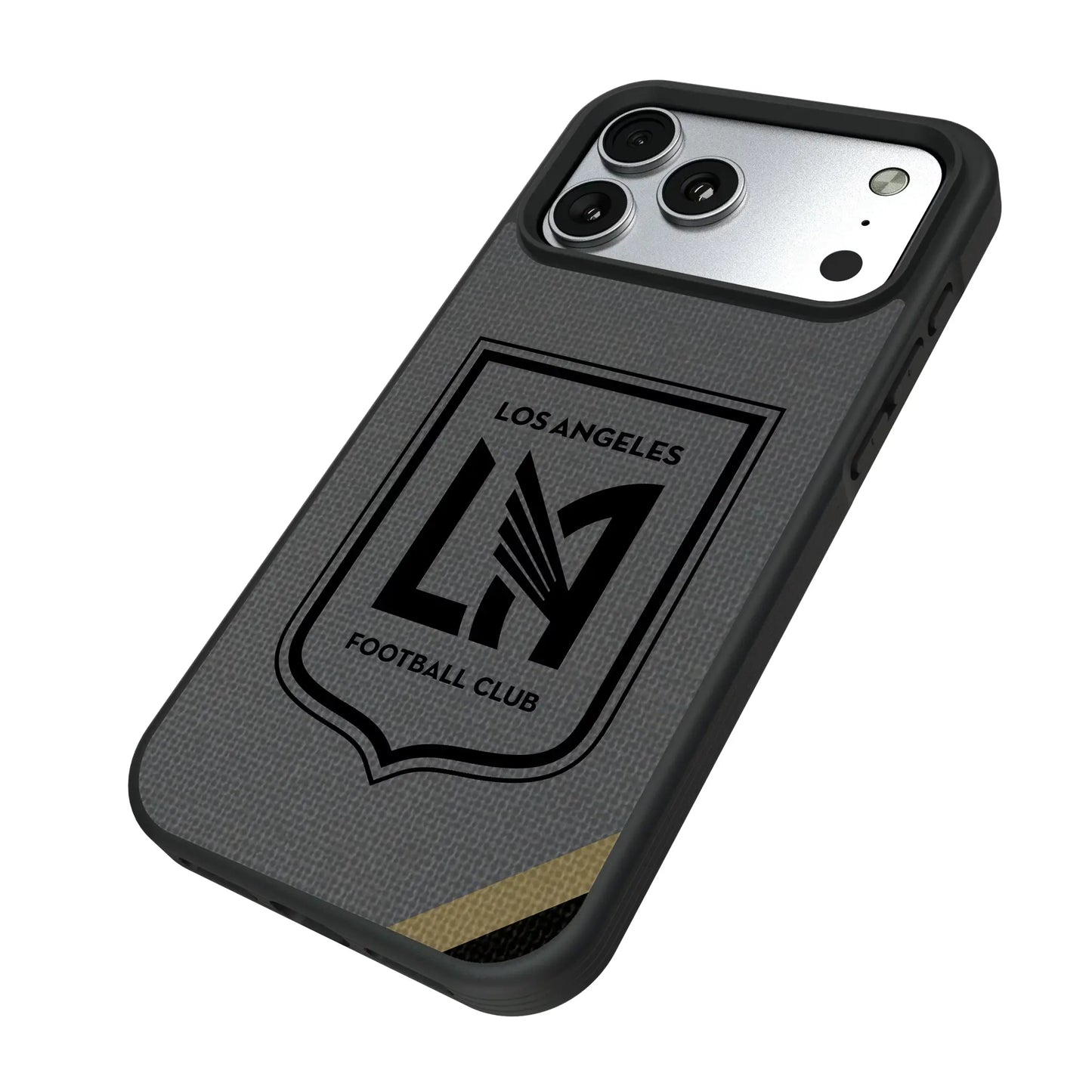 Los Angeles Football Club Diagonal Stripe Bump Phone Case for Apple iPhone
