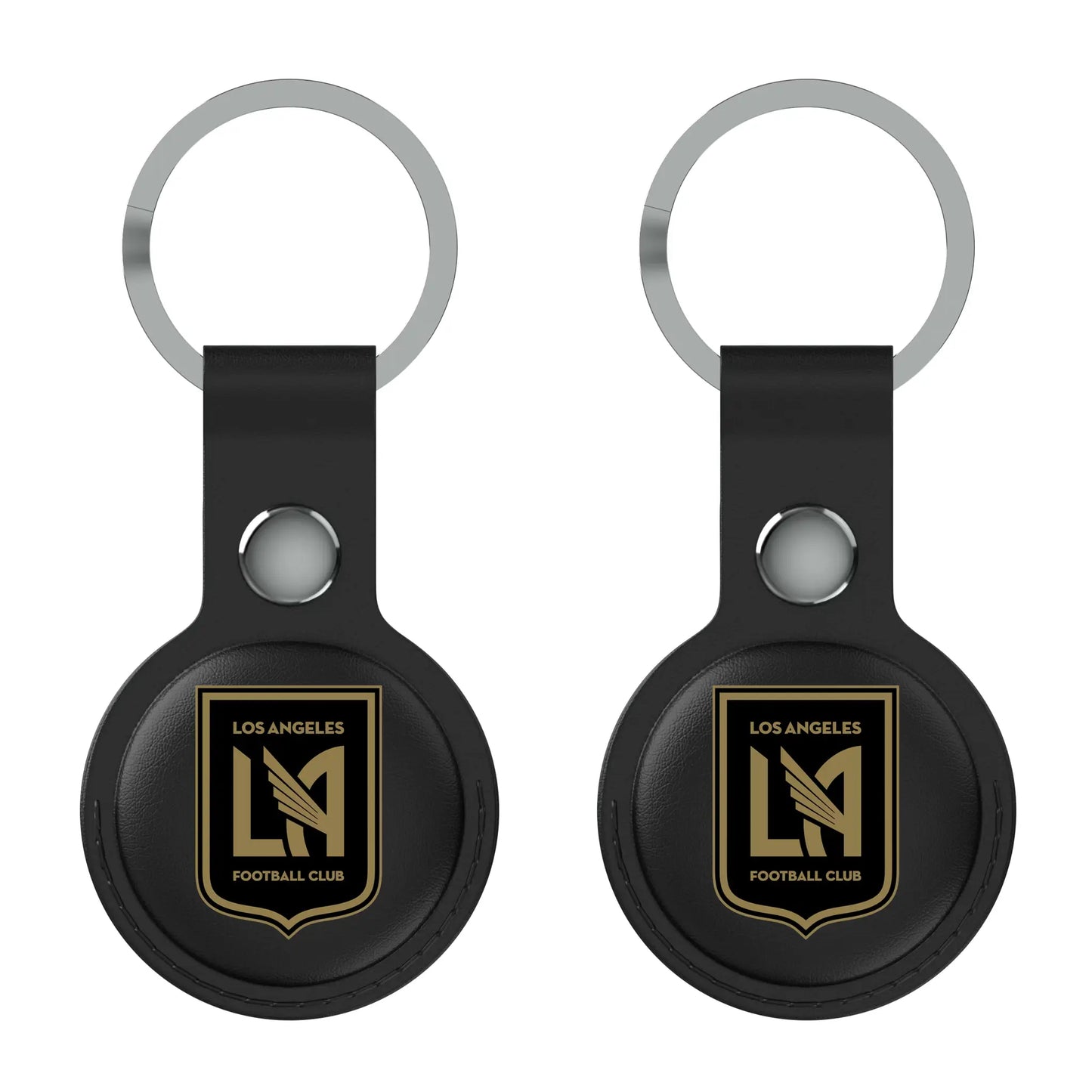Los Angeles Football Club Insignia Black Airtag Holder 2-Pack