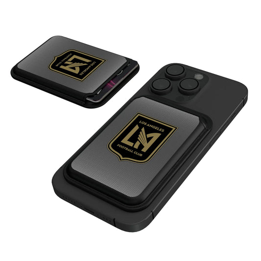 Los Angeles Football Club Linen Black Magnetic Credit Card Wallet