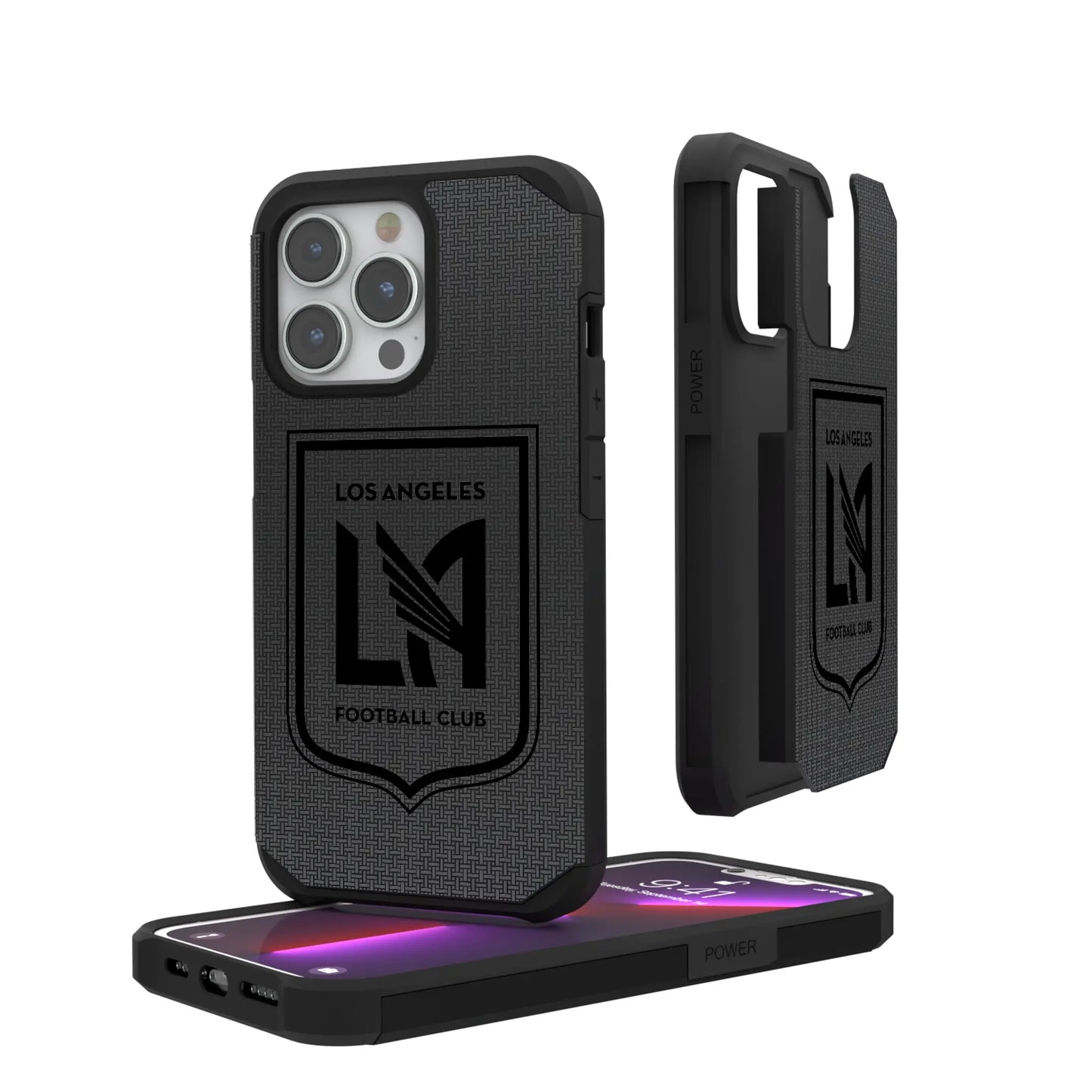 Los Angeles Football Club Linen Rugged Phone Case for Apple iPhone