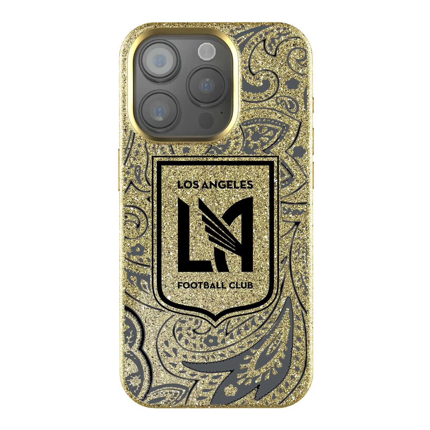 Los Angeles Football Club Paisley Bling Phone Case for Apple iPhone