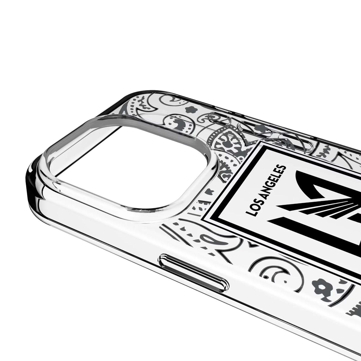 Los Angeles Football Club Paisley Clear Phone Case for Apple iPhone