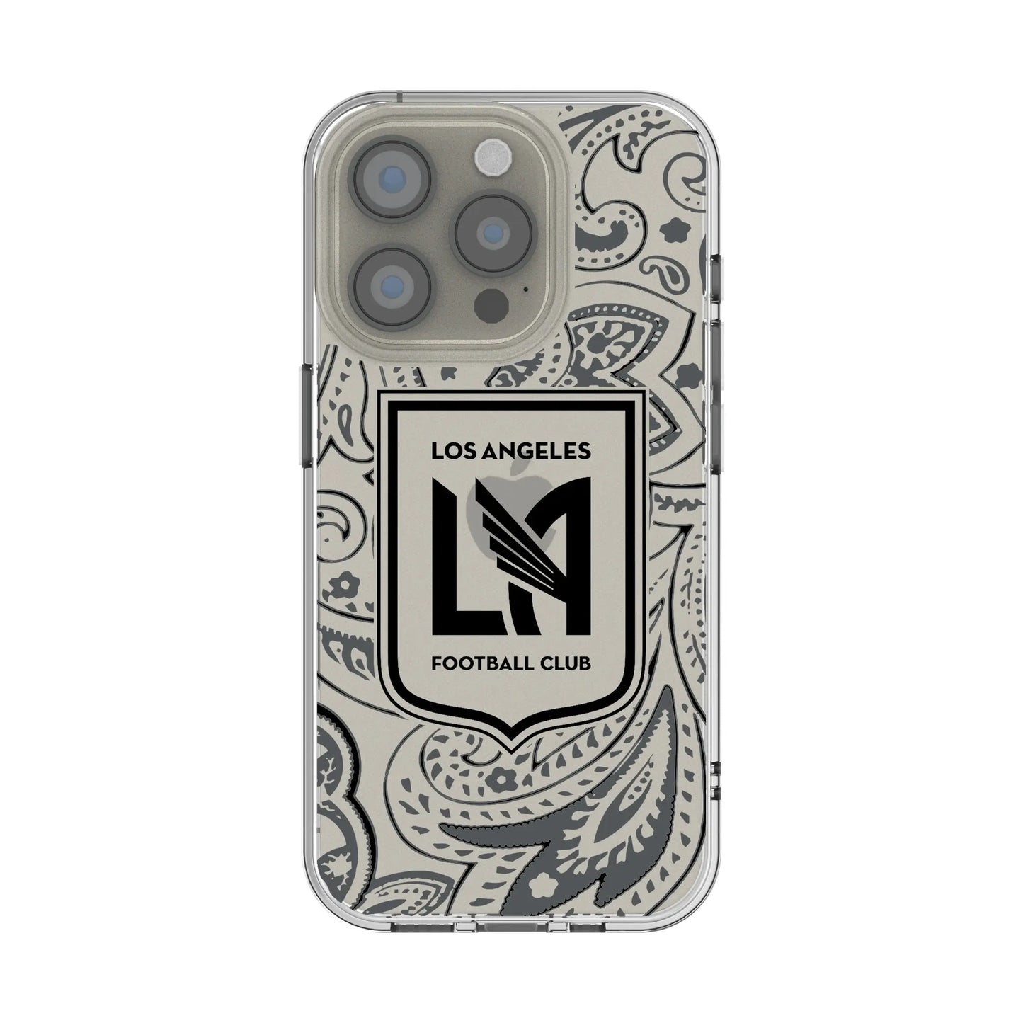 Los Angeles Football Club Paisley Clear Phone Case for Apple iPhone