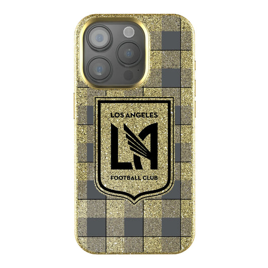 Los Angeles Football Club Plaid Bling Phone Case for Apple iPhone