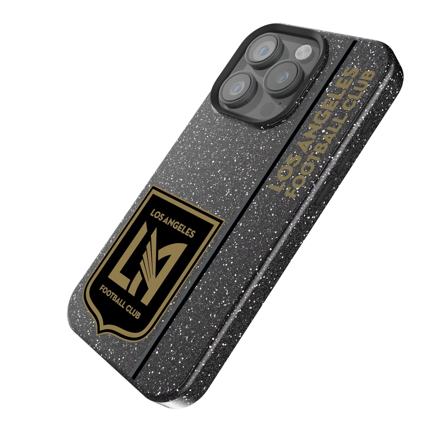 Los Angeles Football Club Sidebar Black Bling Phone Case for Apple iPhone