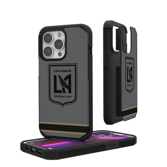 Los Angeles Football Club Stripe Rugged Phone Case for Apple iPhone