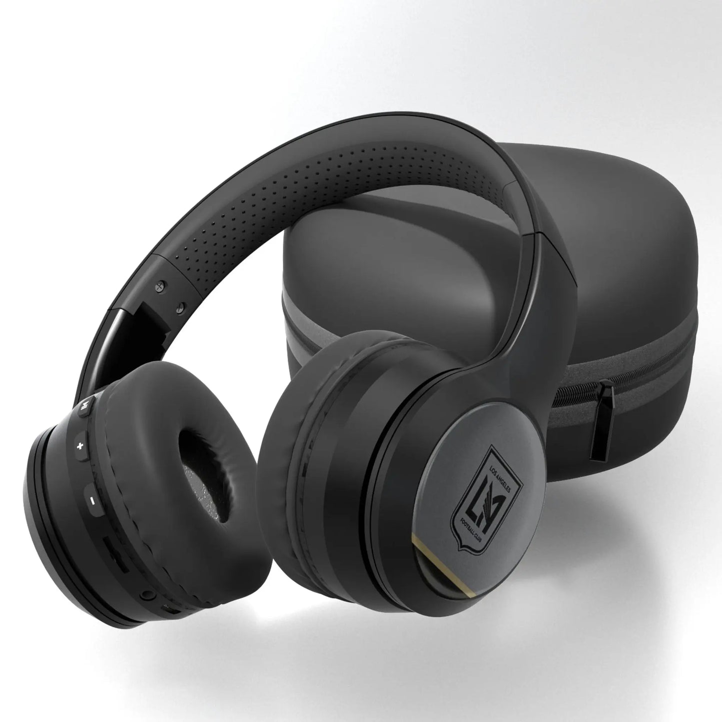 Los Angeles Football Club Stripe Wireless Over-Ear BT Headphones With Case