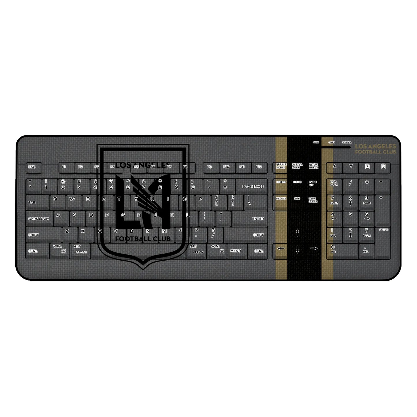 Los Angeles Football Club Stripe Wireless USB Keyboard
