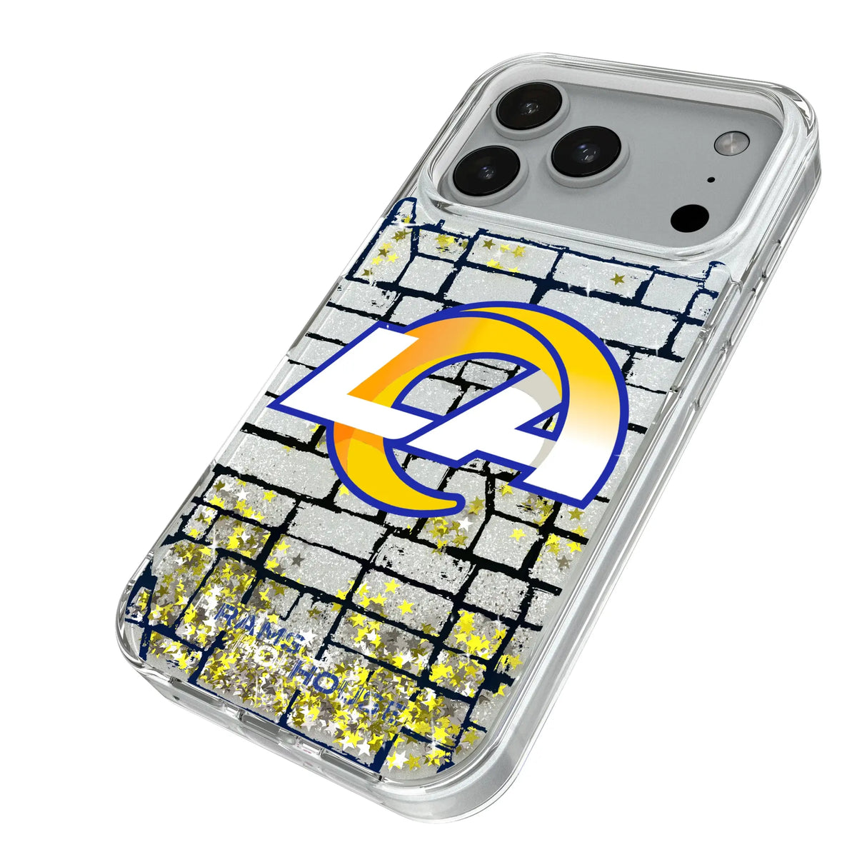 Los Angeles Rams Brick Glitter Phone Case for Apple iPhone