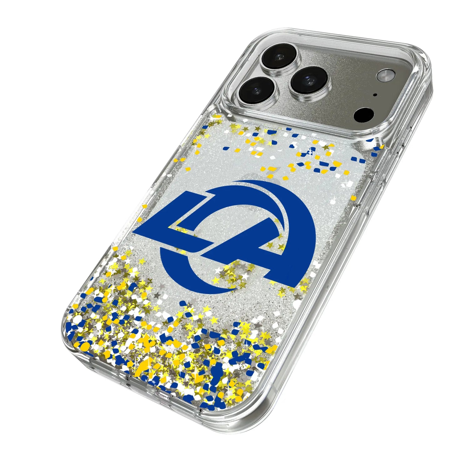 Los Angeles Rams Confetti Glitter Phone Case for Apple iPhone