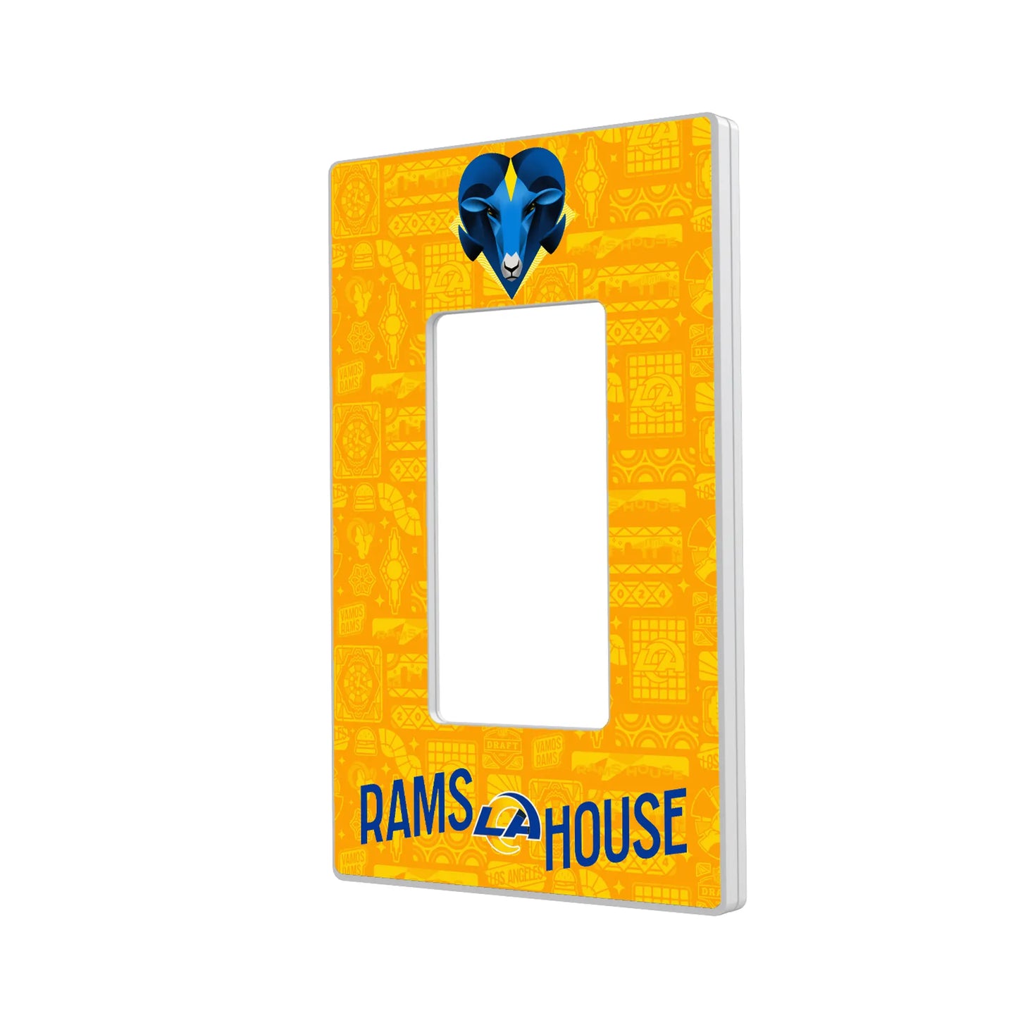 Los Angeles Rams Deco Hidden-Screw Light Switch Plate
