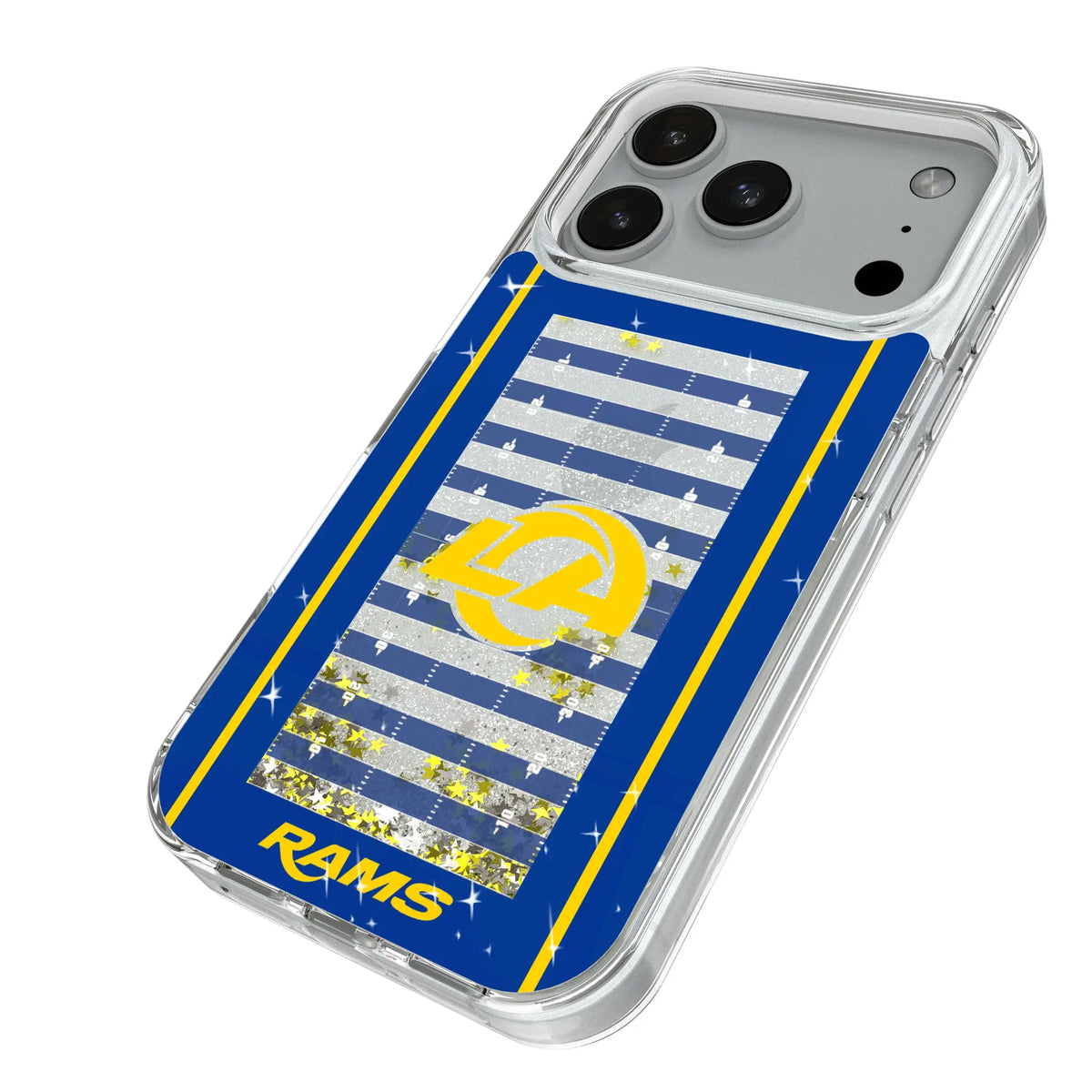 Los Angeles Rams Field Glitter Phone Case for Apple iPhone