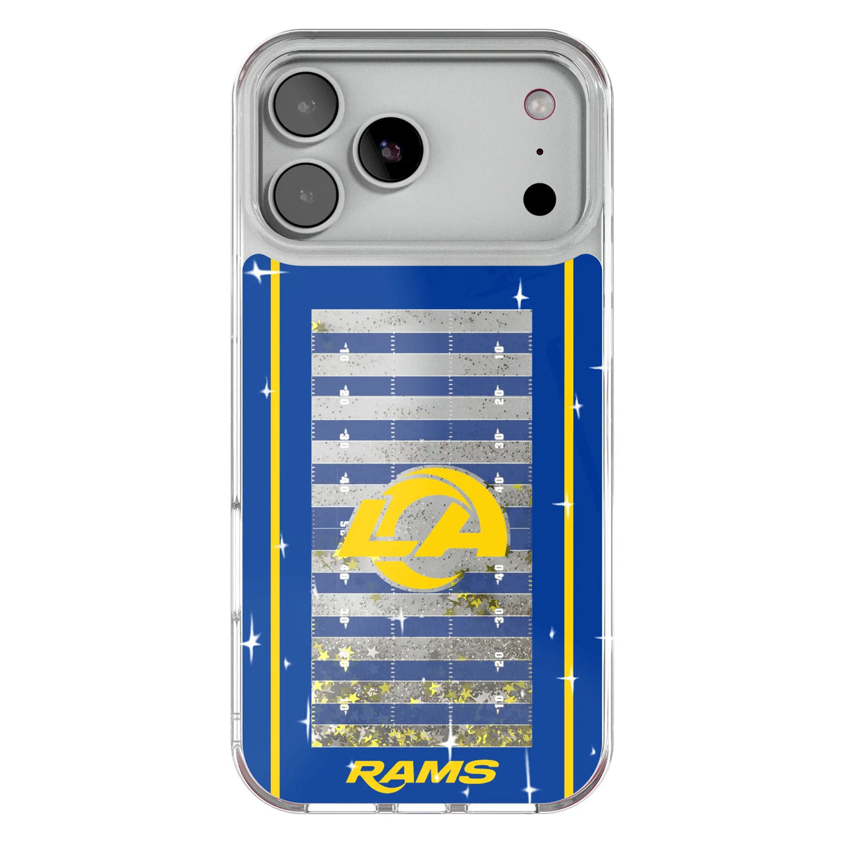 Los Angeles Rams Field Glitter Phone Case for Apple iPhone