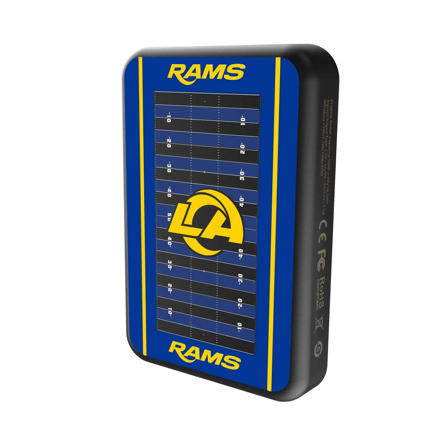 Los Angeles Rams Field Wireless Mag Power Bank