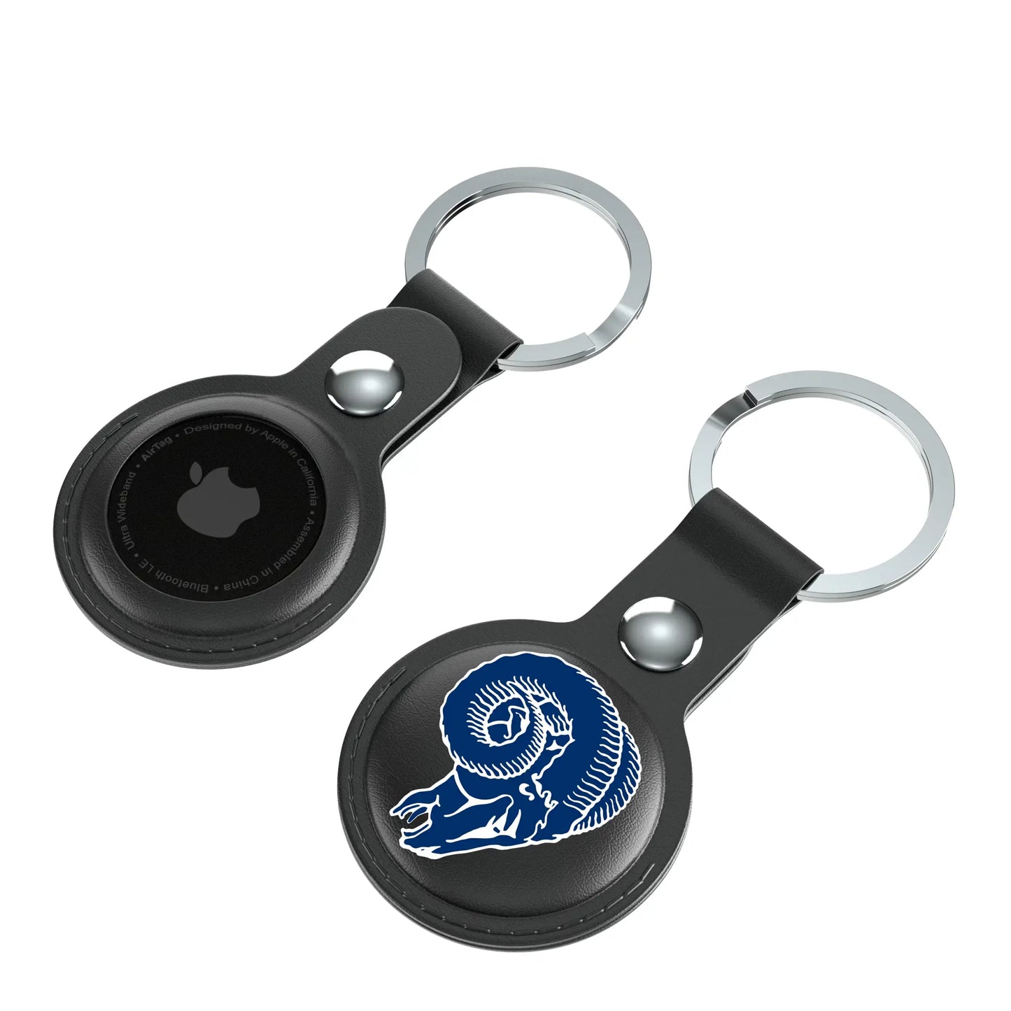 Los Angeles Rams Historic Collection Insignia Black Airtag Holder 2-Pack