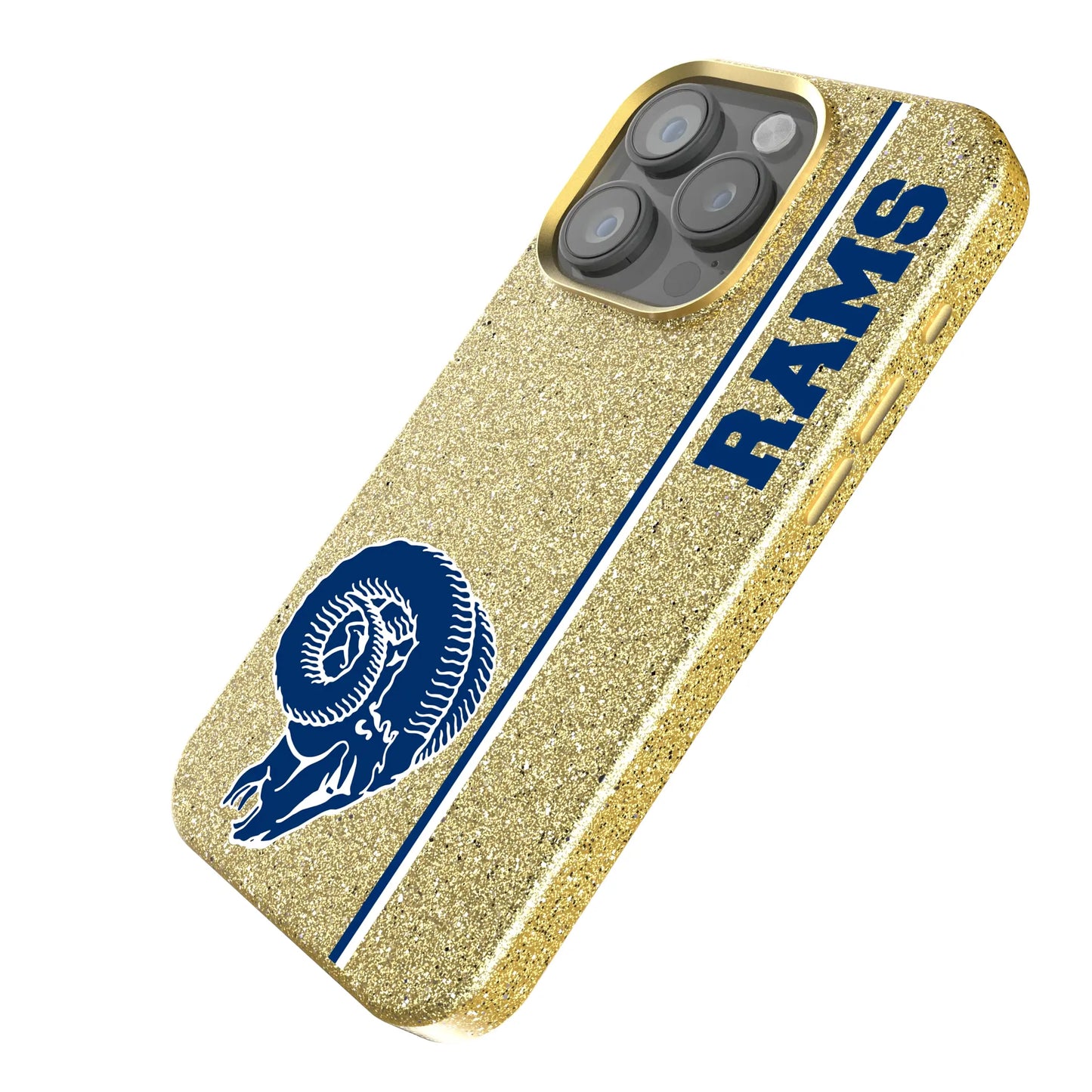 Los Angeles Rams Historic Collection Sidebar Bling Phone Case for Apple iPhone