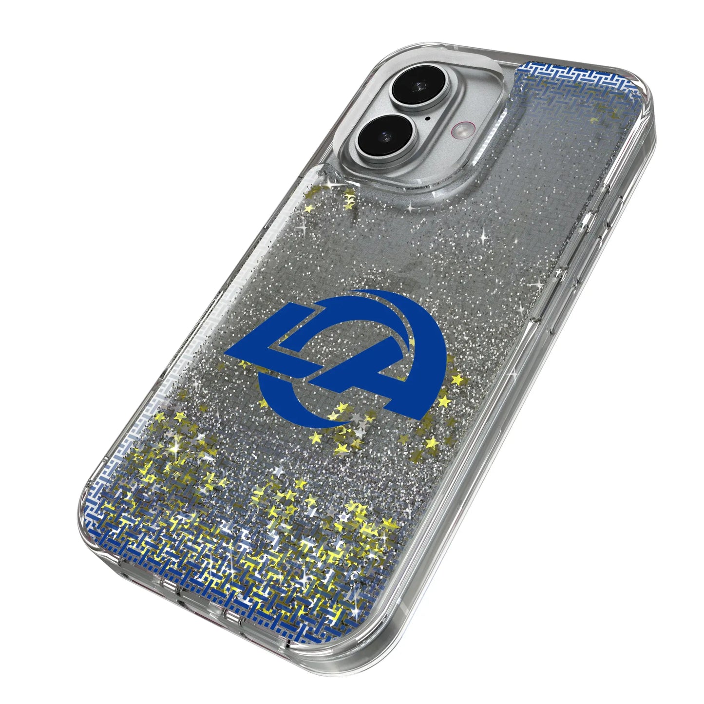 Los Angeles Rams Linen Glitter Phone Case for Apple iPhone