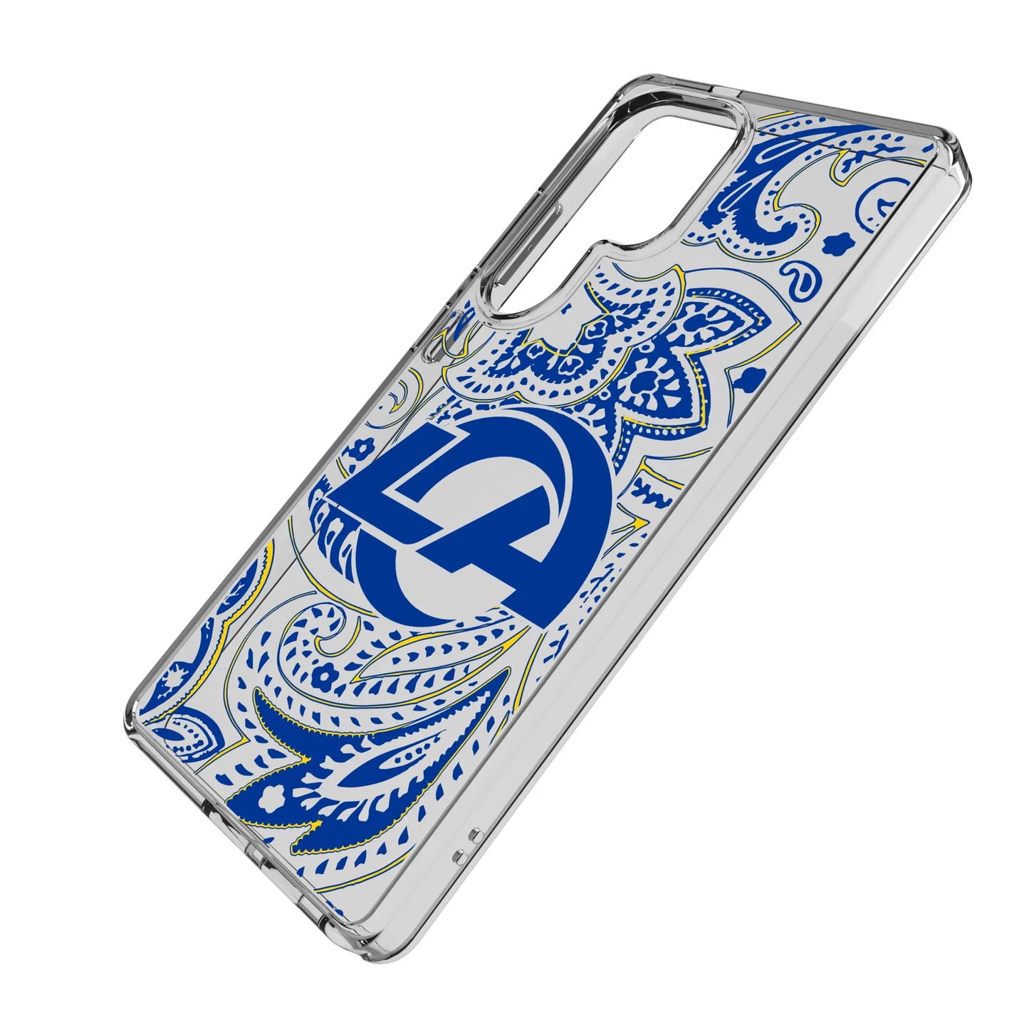 Los Angeles Rams Paisley Clear Phone Case for Samsung Galaxy