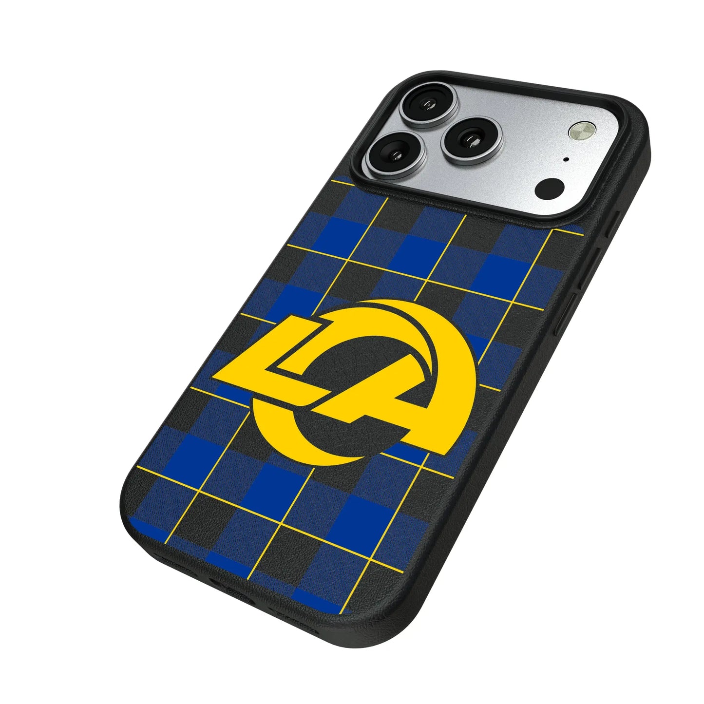 Los Angeles Rams Plaid MagSafe Compatible Phone Case for Apple iPhone